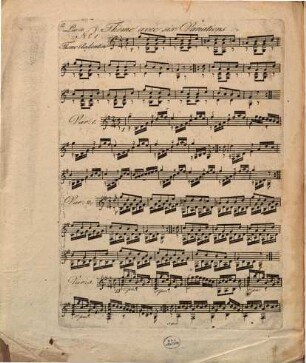 Diverse sonate progressive per chitarra : divise in quarte libri, 4