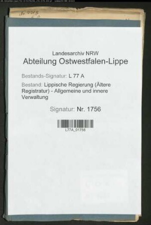 Untersuchung gegen den Postmeister, Hauptmann Karl Wilhelm Runnenberg zu Detmold, wegen Unterschlagung von Postsendungen
