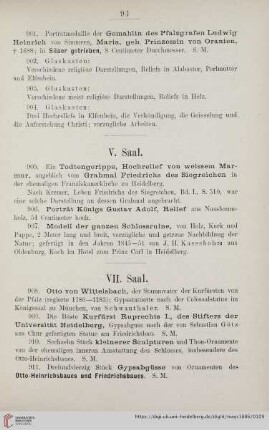 V. Saal (Nr. 905 - 907)