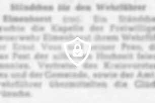 Ständchen für [Name maskiert]