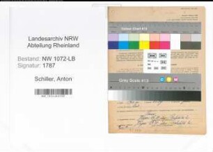Entnazifizierung Anton Schiller , geb. 01.01.1888 ()