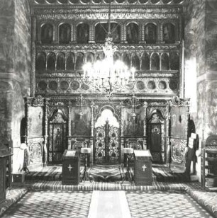 Moldovita, Rumänien. Kloster (1531). Klosterkirche. Inneres. Fresken 1537