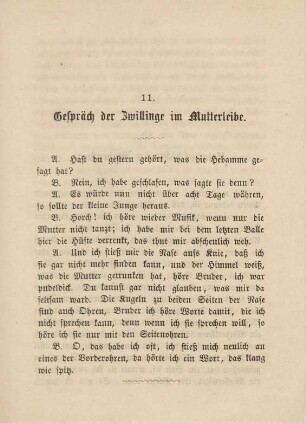 11. Gespräch der Zwillinge im Mutterleibe