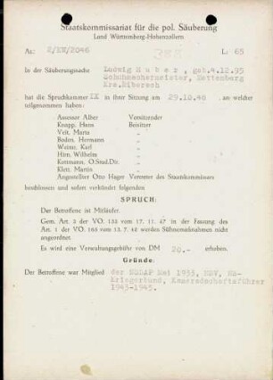 Huber, Ludwig
