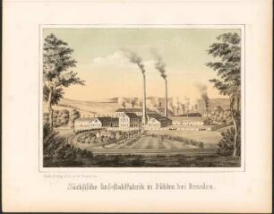 Sächsische Gusstahlfabrik in Döhlen bei Dresden. : Stahlfabrik