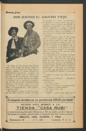 Don Justino el gaucho viejo