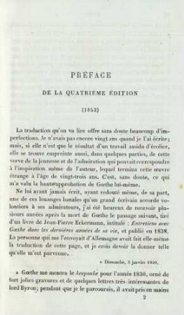 Préface de la quartième édition (1853)