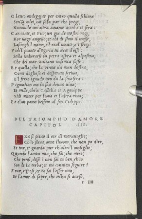 Del Triompho Damore Capitol .III.