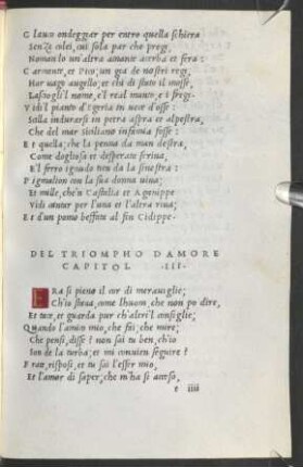 Del Triompho Damore Capitol .III.