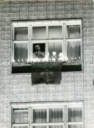 Begrüßungskundgebung für Nikita Chruschtschow in der Stalinallee