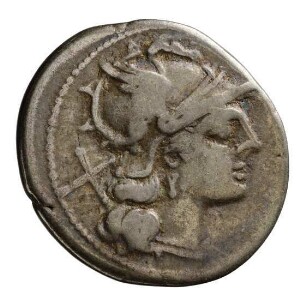 Münze, Denar, 189 - 180 v. Chr.