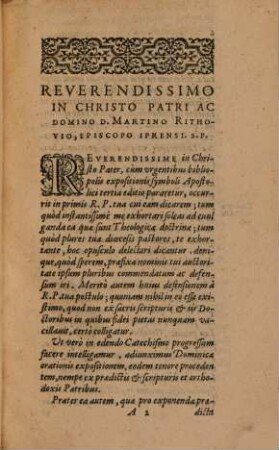 Brevis Et Catholica Symboli Apostolici Explicatio