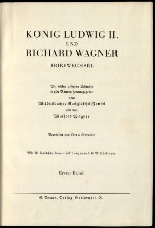 Briefwechsel, 1