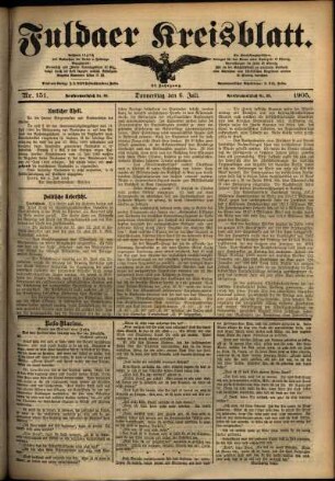 Ausgabe vom Donnerstag, den 06. Juli 1905.