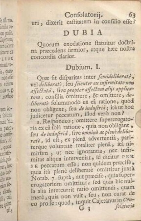 Dubia - Dubium. I. - [Dubium VI.]