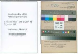 Entnazifizierung Heinrich Hachmann , geb. 09.07.1899 (Gelderheber)