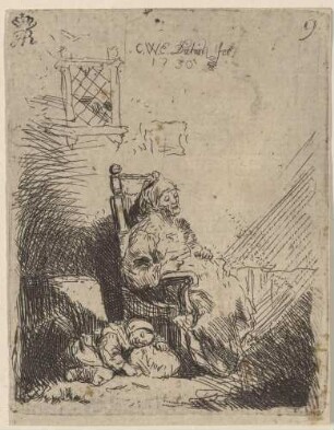 Die schlafende Alte