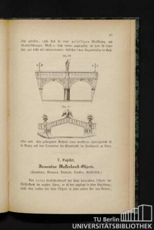 V. Capitel. Decorative Wasserkunst-Objecte.