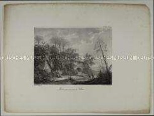 Moulin aux environs de Valence (T. II/Pl. 74 des Mappenwerkes: Souvenirs Pittoresques)