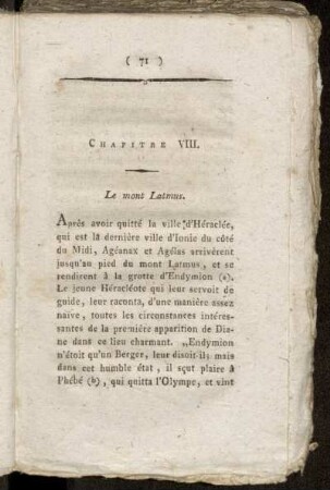 Chapitre VIII. Le mont Latmus.