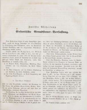 Zwölfte Abtheilung. Erfurtische Grundsteuer-Verfassung
