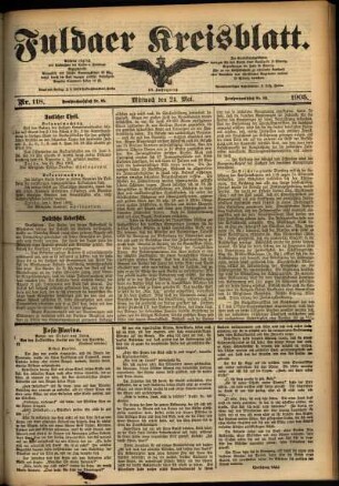 Ausgabe vom Mittwoch, den 24. Mai 1905.
