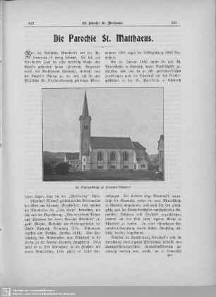 Die Parochie St. Matthaeus