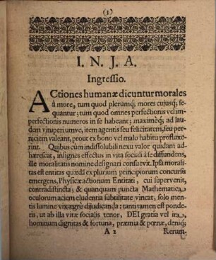 Dissertationem De Moralitate Actionum Humanarum, Circa Quas Jus Naturae Versatur ...