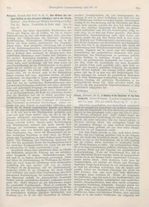 614-615 [Rezension] Stone, Darwell, A History of the Doctrine of the Holy Eucharist