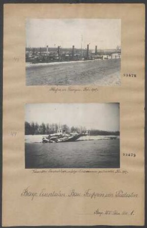Bergungsarbeiten im Hafen von Giurgiu, Januar - Februar, Juni 1917: Schlepper im Hafen von Giurgiu
