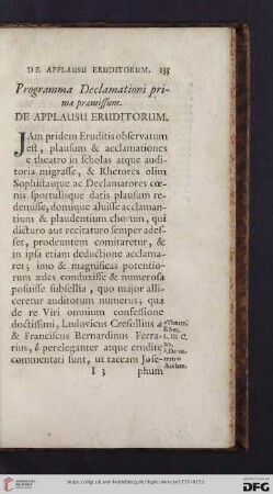 Programma Declamationi primae praemissum