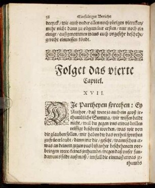Folget das vierte Capitel.