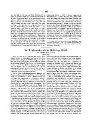 Der Religionsunterricht im Weltkriege 1914/15 : (Fortsetzung)