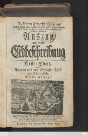Theil 1: welcher Europa und den nordlichen Theil von Asia enthält