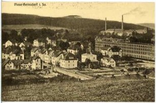 Plaue-Bernsdorf. Blick auf Plaue - Bernsdorf