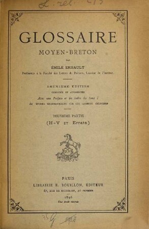 Glossaire Moyen-Breton, 2. H - V et Errata