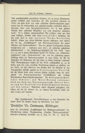 Professor Dr. Oertmann / Gutachten