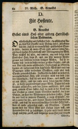 62-69, D. Für Hofleute