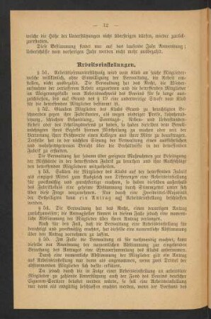 Arbeitseinstellungen.