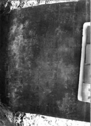 Grabstein 374 (Index: 100115729) Material: Sandstein Zustand: verwittert mit Textverlust Maße HxBxT: 93x61x14 cm Beschreibung: Stele mit Segmentbogenabschluß Symbolik: Cohanim-Hände: Grabstein 374A (Detailaufnahme)