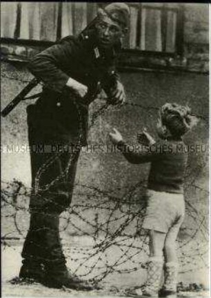Postkarte zur Berliner Mauer