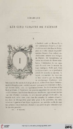 2. Pér. 14.1876: Céramique : les cinq violins de faïence