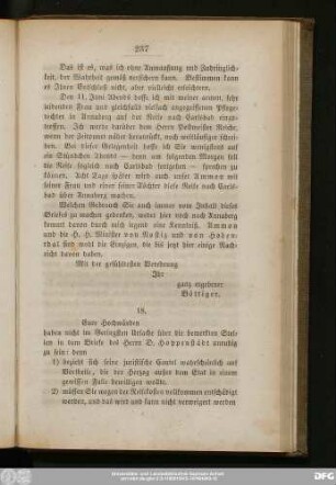 18. [Vom Oberhofprediger v. Ammon]