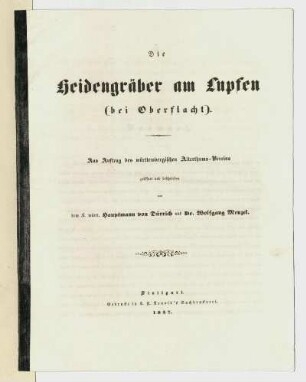 Heidengräber am Lupfen (bei Oberflacht)