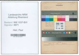 Entnazifizierung Paul Herr , geb. 24.10.1912 (Landgerichtsrat)