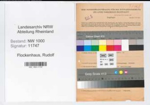 Entnazifizierung Rudolf Flockenhaus, geb. 26.09.1913 (Bankangest.)
