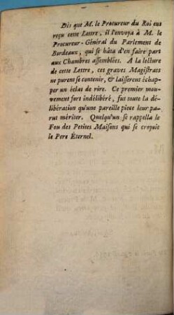 Lettre ... au procureur du Roy du Senechal de Périgueux
