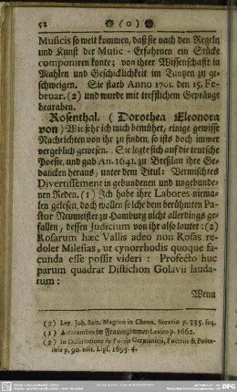 Rosenthal. (Dorothea Eleonora von)