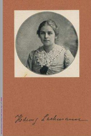 Porträt von Hedwig Lachmann-Landauer
