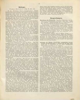 Berg- und hüttenmännische Zeitung. Literaturblatt, 1885
